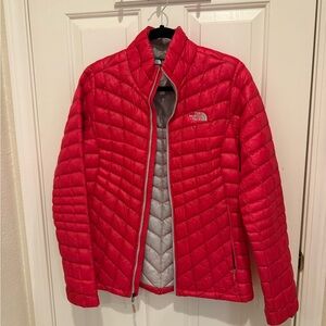 The North Face pinkQuilted Jacket